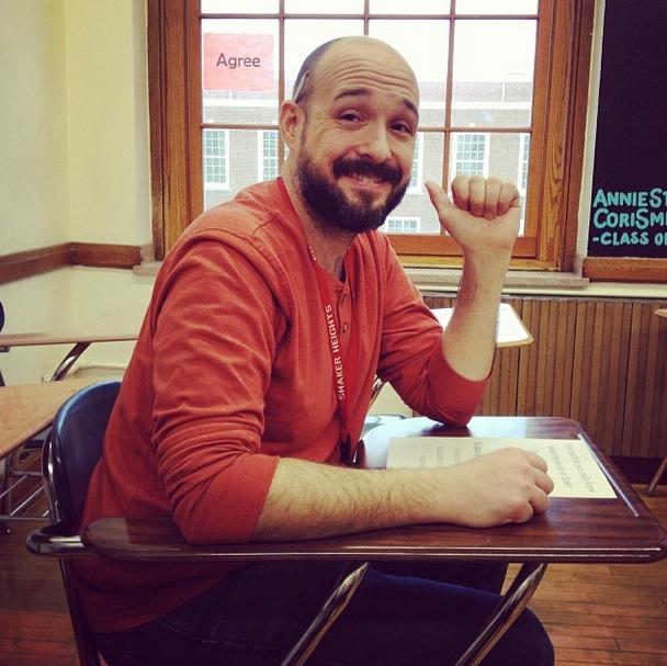 Social studies teacher Kyle Fleming poses for a picture for Humans of Shaker, an Instagram account that explores the high school one story at a time.