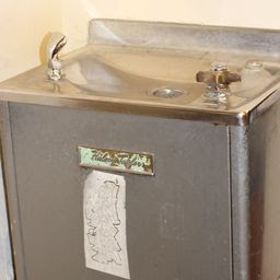 Maintenance mechanic Tom Vanderpool declared the main office's water fountain "dead" and said it would be replaced.