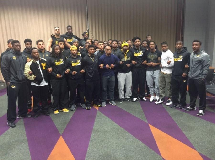 The Legion of Black Collegians posted a picture of the protesting University of Missouri football players. LBC captioned the picture “We are no longer taking it. It’s time to fight. #ConcernedStudent1950 #MizzouHungerStrike.” LBC is a group created to  “develop a lasting appreciation of social, moral, intellectual, and most of all, cultural values” and raise cultural consciousness on the University of Missouri campus. The group was targeted on campus with racial slurs. During a rehearsal for their play, the group was interrupted by other students yelling racist insults at them.