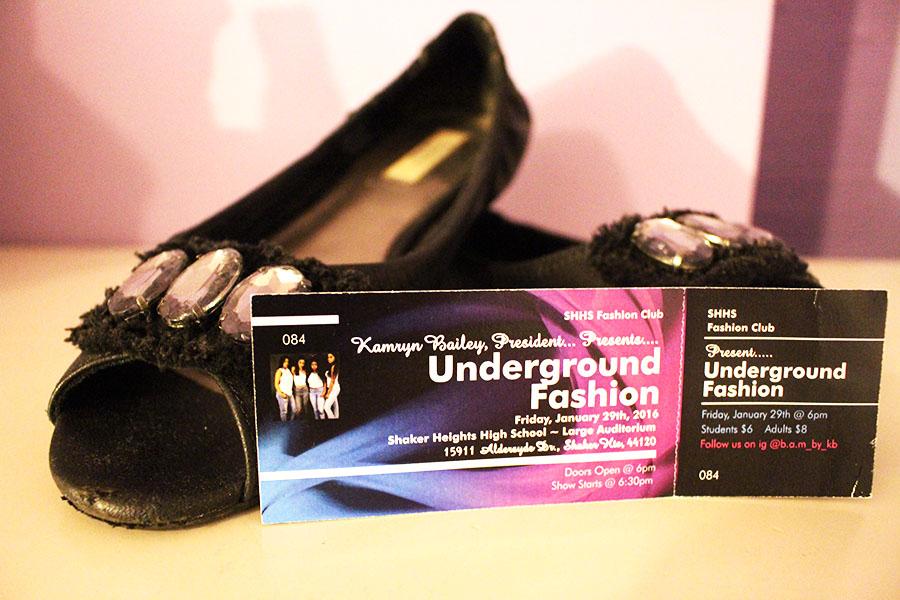Underground Fashion show tickets are available in the upper cafeteria during lunch. The show is sponsored by Fashion Club.