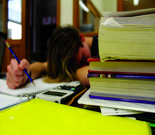 Large amounts of homework assignments affect students sleep. The choice between completing assignments and getting enough rest encourages students to cheat, which compromises the value of the assignments in question. 