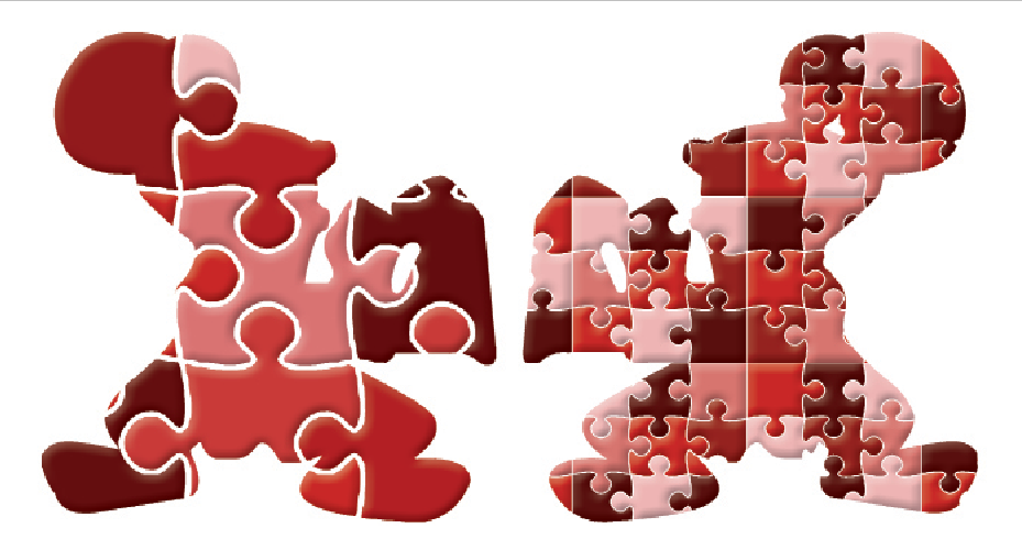 The Shaker Raiders display the different ways people can view diversity. The Raider on the left, divided into larger pieces, represents a view of diversity defined by traditional categories. The Raider on the right -- divided into many more pieces -- represents diversity beyond racial limitations.