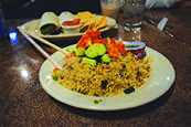 Johnny Mango is a unique multicultural restaurant. The fried rice is a classic with a twist from its fiery lime sauce.