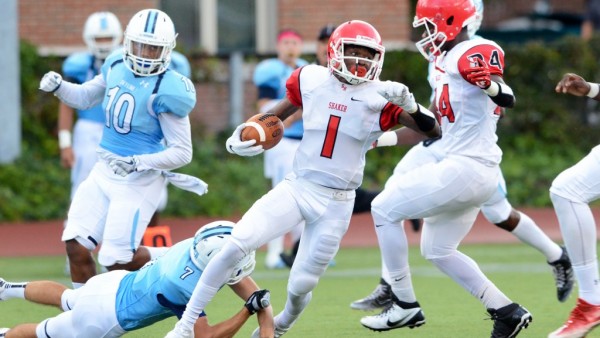 The Shaker Raiders football team won their season opener 35-19 at Case Western Reserve University on Aug. 26. 