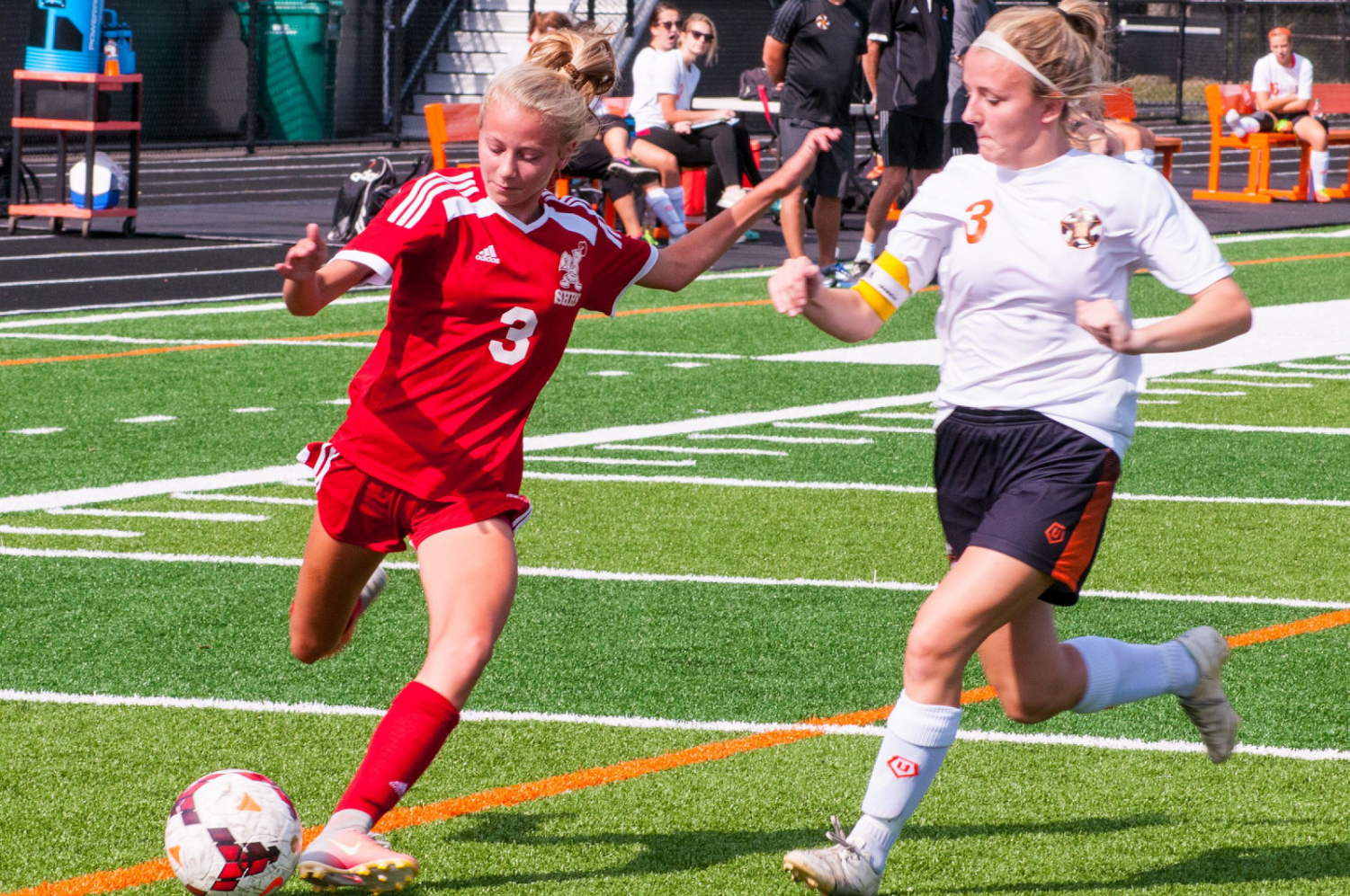The girls varsity soccer team plays Eastlake Oct. 7, 2017. Becoming a captain of a sport, such as soccer, is valued by college admissions because it shows initiative, according to Guidance Department Chairwoman Eileen Blattner.