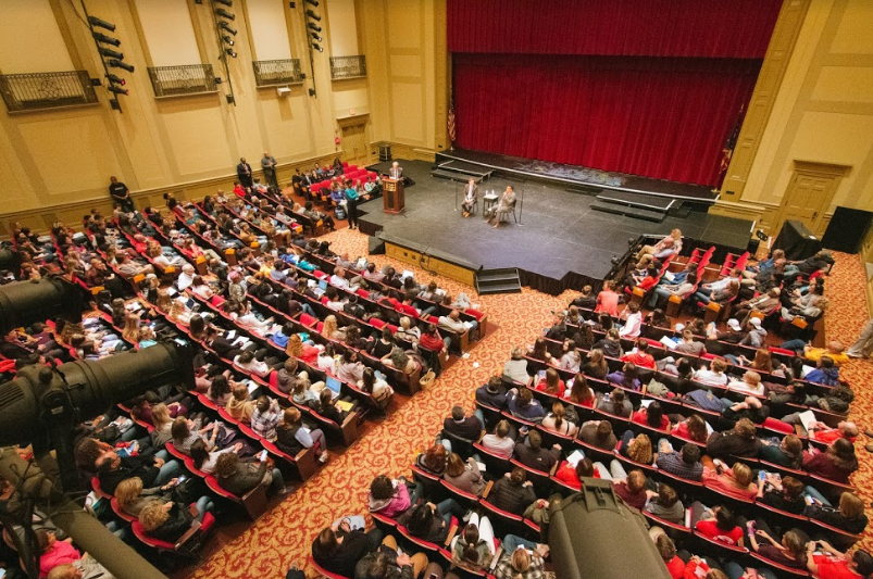Over 900 Students, teachers and community members filled the large auditorium Nov. 8. 