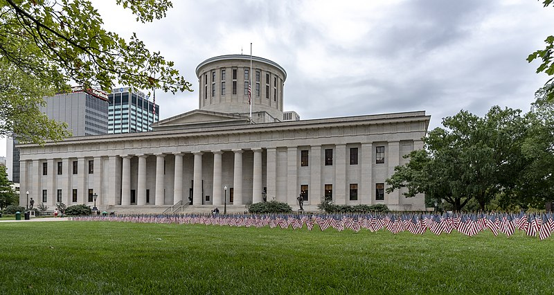 The Ohio General Assembly is expected to reconvene sometime this week at the Ohio Statehouse, pictured above, where they will decide on measures relating to COVID-19 and possibly cancel the remainder of this school year’s state-mandated testing.
