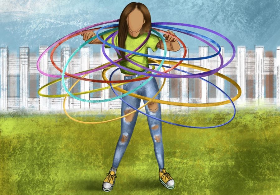 Hula hoop illustration