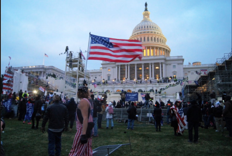 Pro-Trump protesters breech the Capitol on Jan. 6.