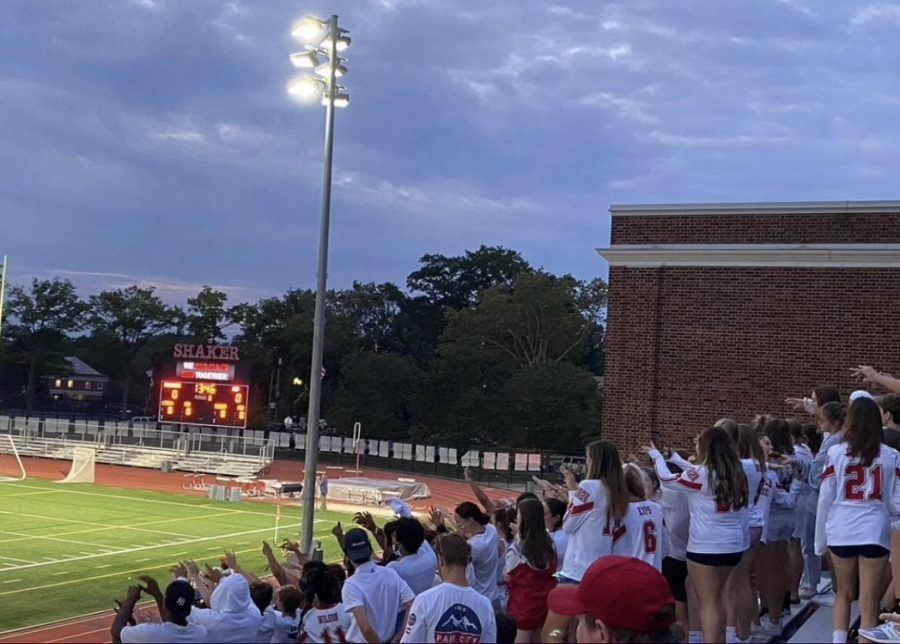 The+Shaker+Field+Hockey+team+defeated+Hathaway+Brown+4-0+in+front+of+an+excited+student+section+dressed+in+all+white+for+the+first+game+under+the+lights.