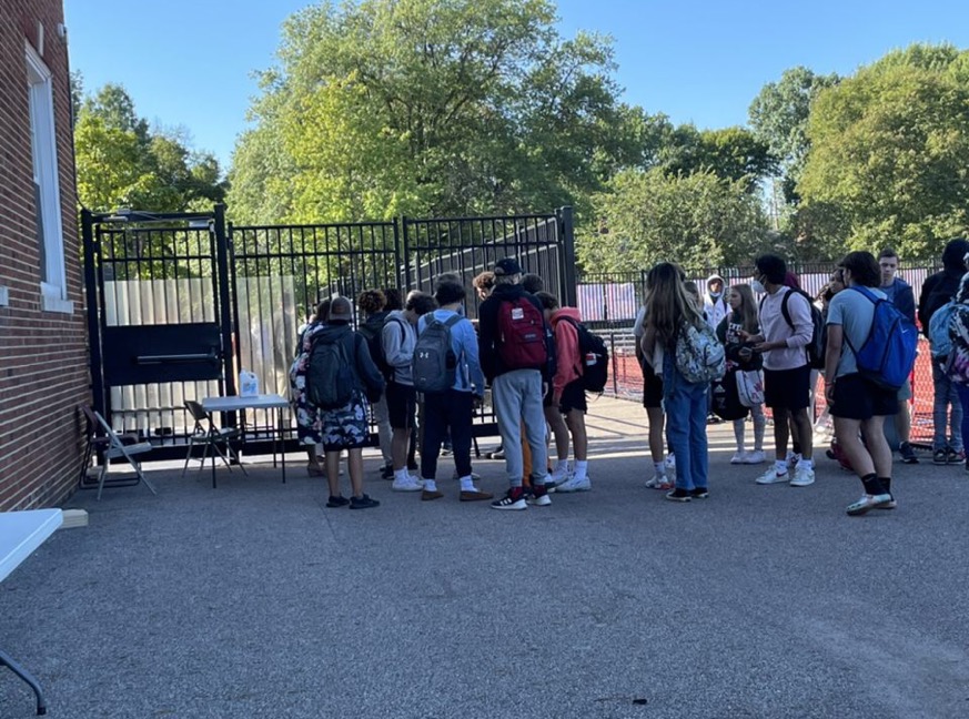 Students wanting to leave were stopped at the South Gym gate by security guards and members of administration where they had to call their parents if they wish to exit.