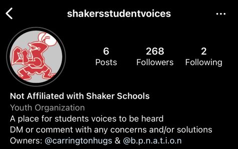 The Shaker Student Voices Instagram page