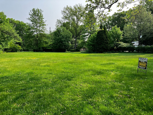 The empty lot at 15901 Onaway Road, photographed May 24. A Realtors sign appeared in the front yard the week of May 20. 