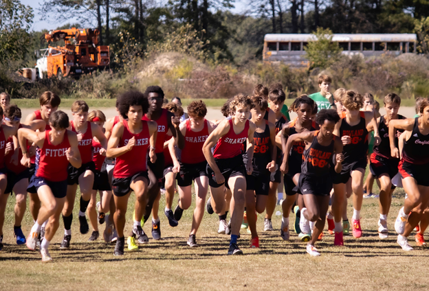 Smith takes off from the starting line Oct. 5 at the Legends XC Meet.