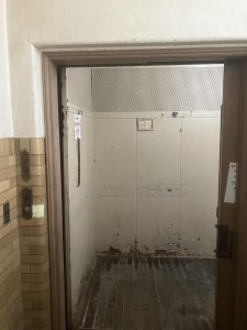 Students, teachers and custodial and cafeteria staff have been using the freight elevator in Room 110 while the primary elevator was out of service.