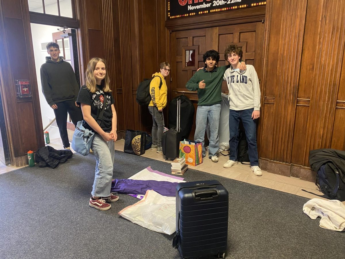 Latin students load their bags into the bus to go to the Ohio Junior Classical League on March 6th outside of the large auditorium. High school Latin Teacher Joseph Barresi said the convention is to bring about spirit. "It's meant to bring energy, bring the spirit," he said. They have video games, workshops, and little meetings for the kids."