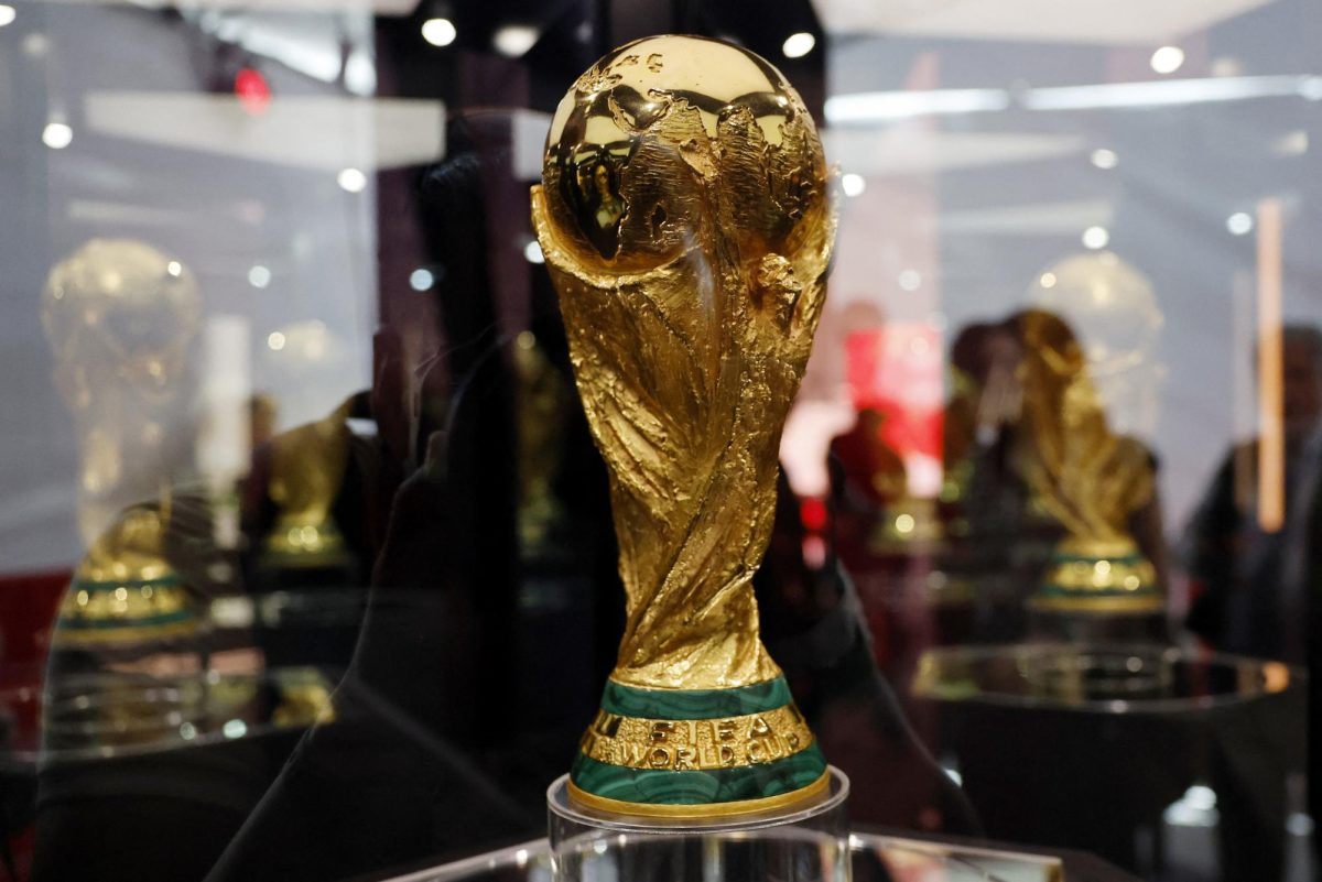 The FIFA World Cup Trophy on display in Monterrey, Mexico, March 14, 2026 .